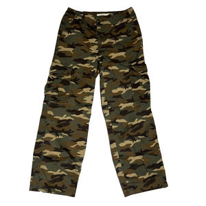 Levis 94 Baggy Cargo Pants Womens 28 Camo Wide Utility Military Grunge Street